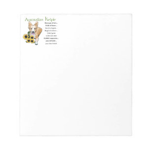 Bloc De Notas Australian Kelpie Art