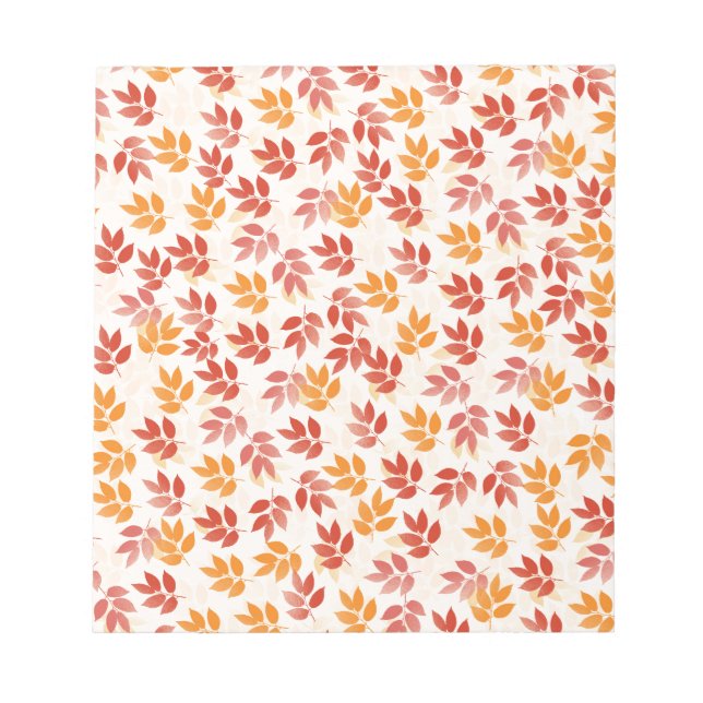 Bloc De Notas Autumn Leaves Pattern (Frente)