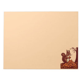 Bloc De Notas 🐿️ Autumn Squirrel Notepad - Desk Organize📝