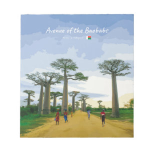 Bloc De Notas Avenida de los Baobabs, Madagascar - Paisaje