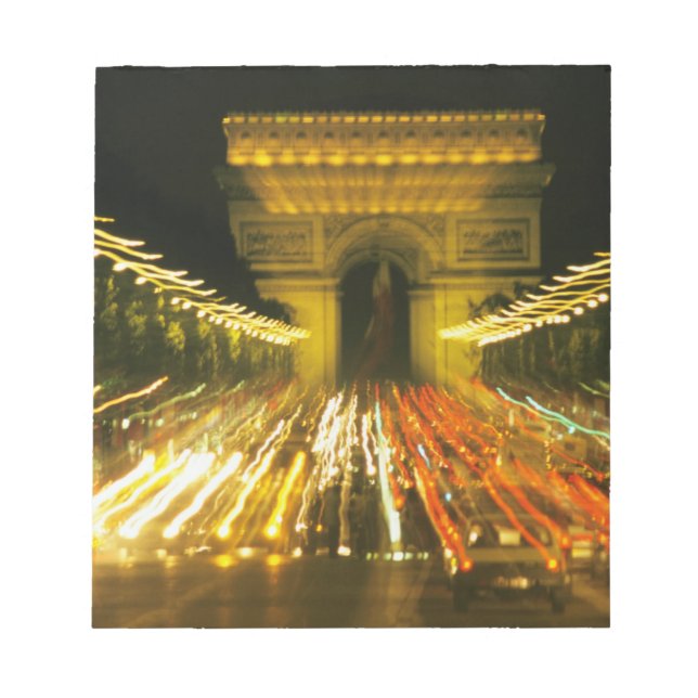 Bloc De Notas Avenida de los Campos Elíseos, Arco de Triunfo, (Frente)