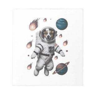Bloc De Notas Aventura Espacial Con Un Astronauta Perro
