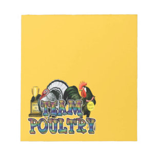 Bloc De Notas Aves de corral de equipo