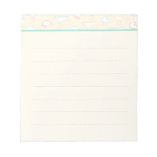 Bloc De Notas Aves Silenciosas Llenos Notepad