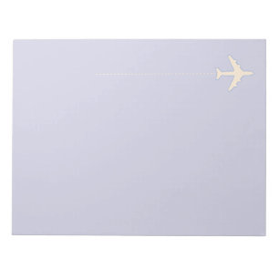 Bloc De Notas Avión de viaje en azul