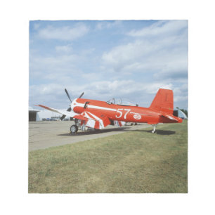 Bloc De Notas avión F2G-1D Super Corsair en el espectáculo aéreo