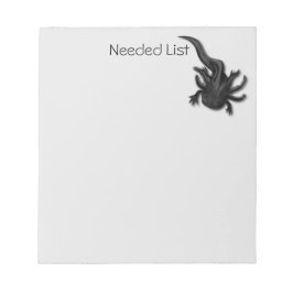 Bloc De Notas Axolotl Melanoide Ilustrado Personalizado