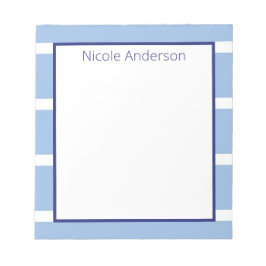 Bloc de notas azul claro de banda ancha