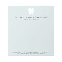 Bloc De Notas Azul claro de dientes