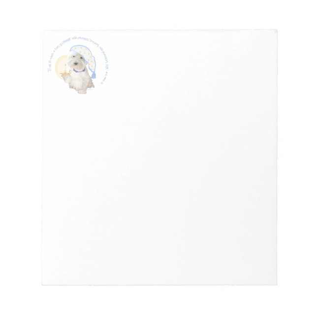 Bloc De Notas Azul de buena noche (Frente)