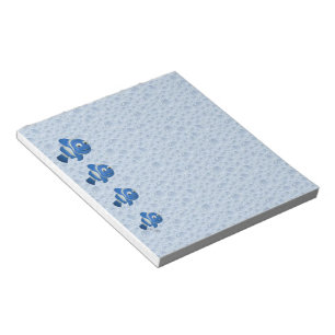 Bloc de notas azul Fisher