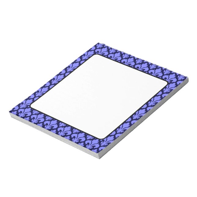 Bloc De Notas Azul Fleur-de-Lys (Lado Izquierdo)