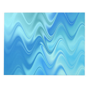 Bloc De Notas Azul Ondulado Abstracto
