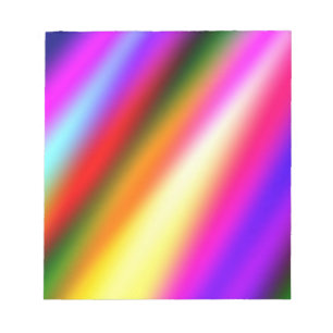 Bloc De Notas Azul rosa oscuro color de agua abstracto arcoiris