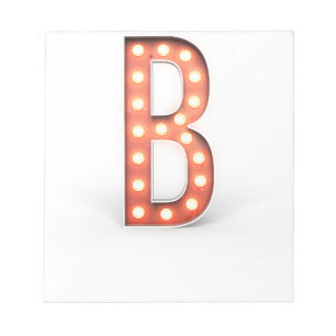 Bloc De Notas B Monogram Marquee Bombilla