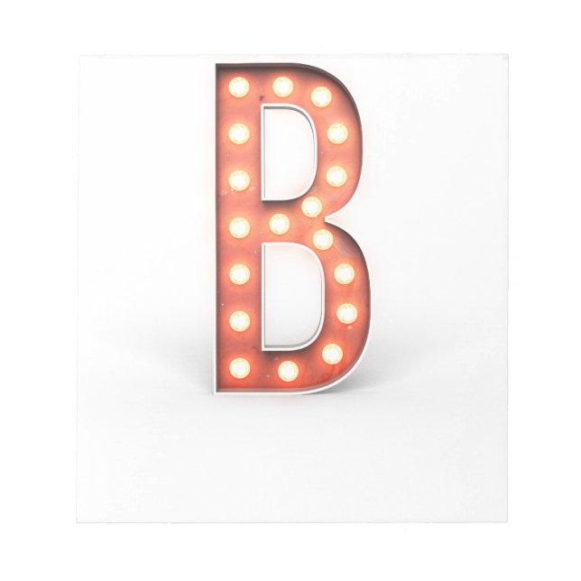 Bloc De Notas B Monogram Marquee Bombilla (Frente)