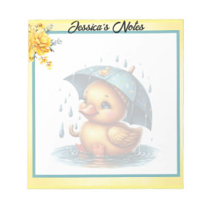 Bloc De Notas Baby Shower Cute Rubber Duck