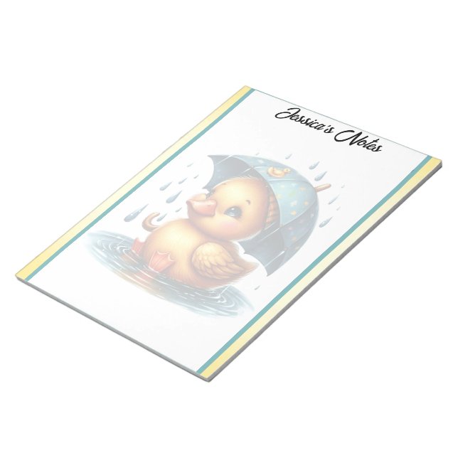 Bloc De Notas Baby Shower Cute Rubber Duck (Lado Derecho)