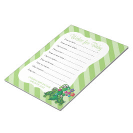 Bloc De Notas Baby Shower de tortuga suave - Deseos