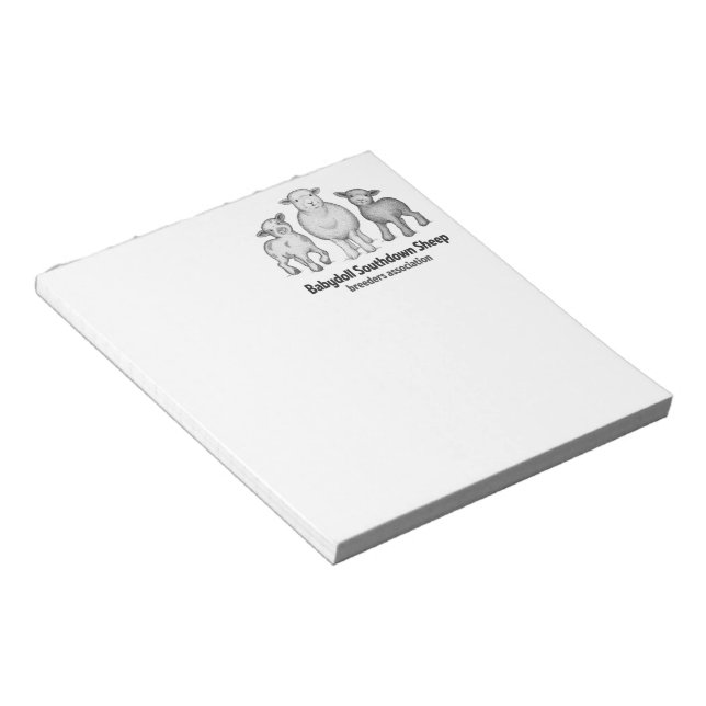 Bloc De Notas Babydoll Southdown Notepad (Lado Derecho)