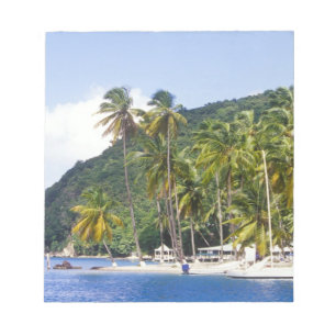 Bloc De Notas Bahía Marigot, Santa Lucía, Caribe