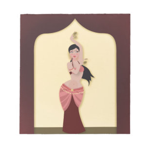 Bloc De Notas Bailarina de Belly de Oriente Medio