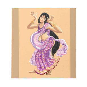 Bloc De Notas Bailarina de sari de Bollywood