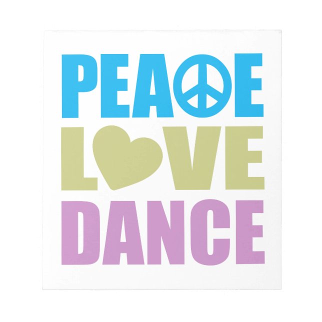 Bloc De Notas Baile de amor por la paz (Frente)