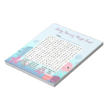 Bajo el Chica marino Baby Shower Word Find Game