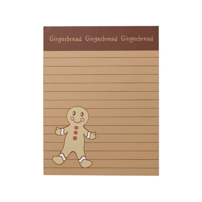 Bloc De Notas Baking Gingerbread Notepad (Lado Izquierdo)