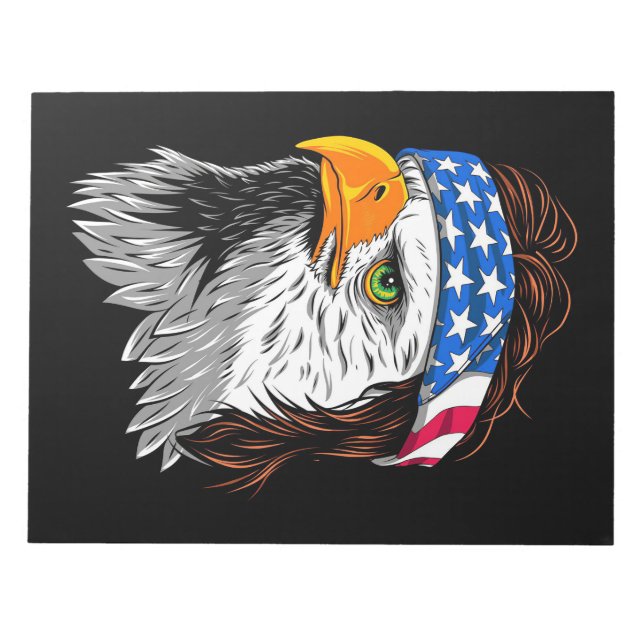 Bloc De Notas Bald Eagle Mullet USA (Frente)