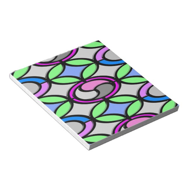 Bloc De Notas Baldosas de color cristal (Lado Derecho)