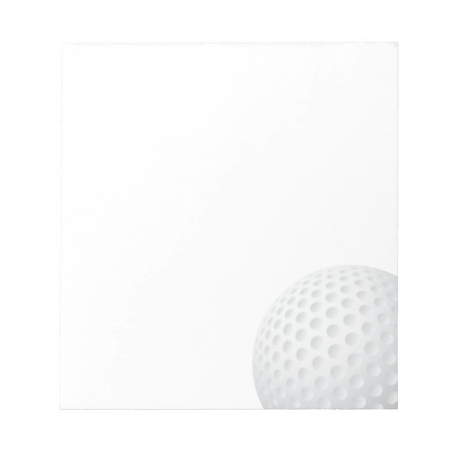Bloc De Notas Ball de golf (Frente)