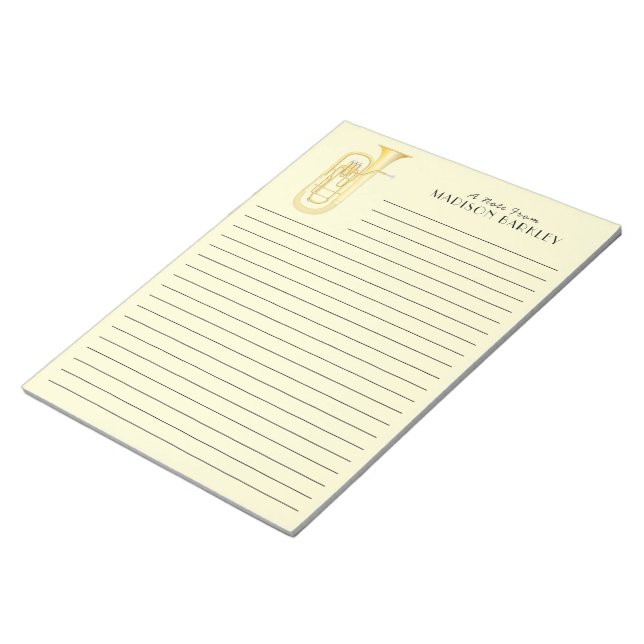 Bloc De Notas Band Teacher de Banda de Baritone Notepad (Lado Derecho)