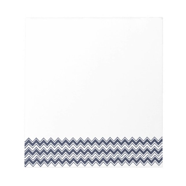 Bloc De Notas Banda de cheurón azul (Frente)