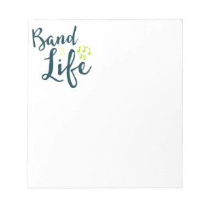 Bloc De Notas Banda es regalo de banda de marcha de la vida