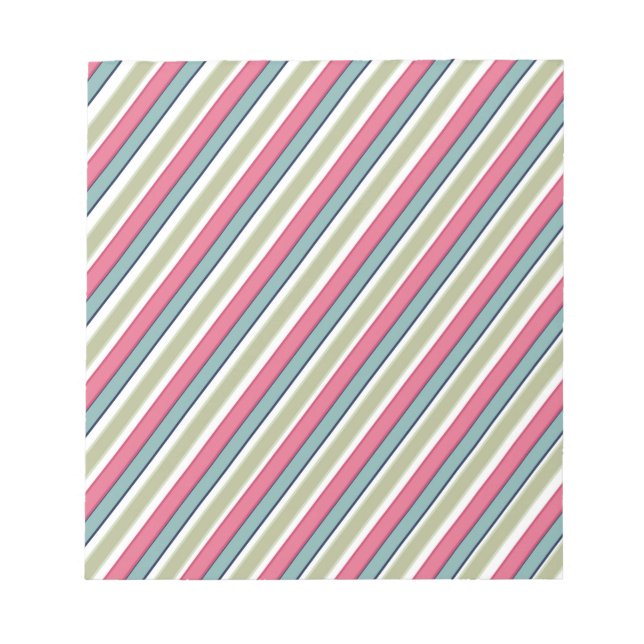 Bloc De Notas Bandas de colores delgadas (Frente)