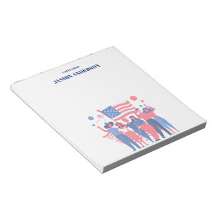 Bloc De Notas Bandera Americana Personalizada Patriótica USA