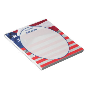 Bloc De Notas Bandera Americana Personalizada Patriótica USA