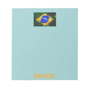 Bloc De Notas Bandera brasilera BR