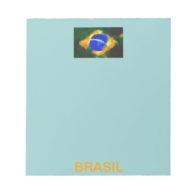 Bloc De Notas Bandera brasilera BR (Frente)