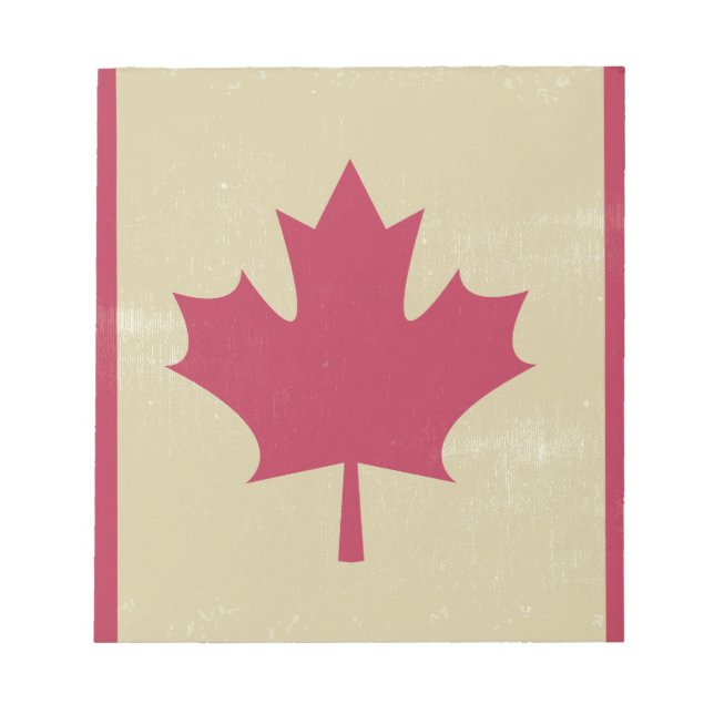 Bloc De Notas bandera canadiana (Frente)