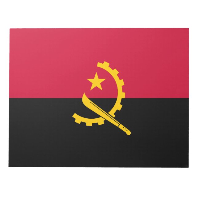 Bloc De Notas Bandera de Angola (Frente)