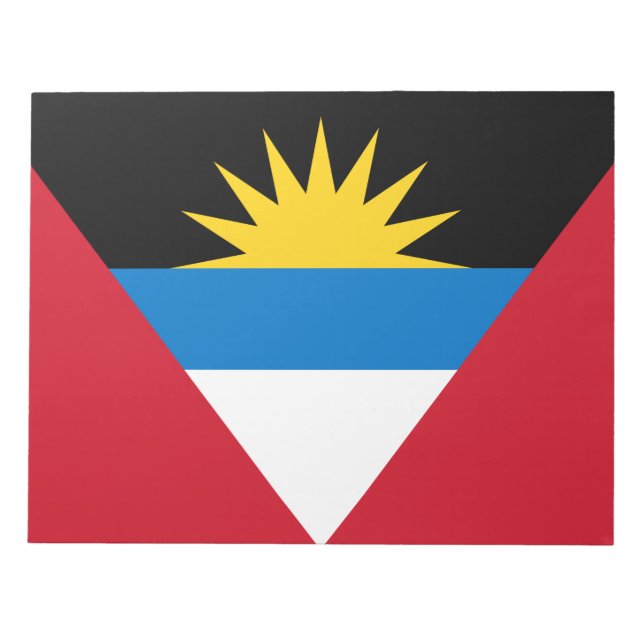 Bloc De Notas Bandera de Antigua y Barbuda (Frente)