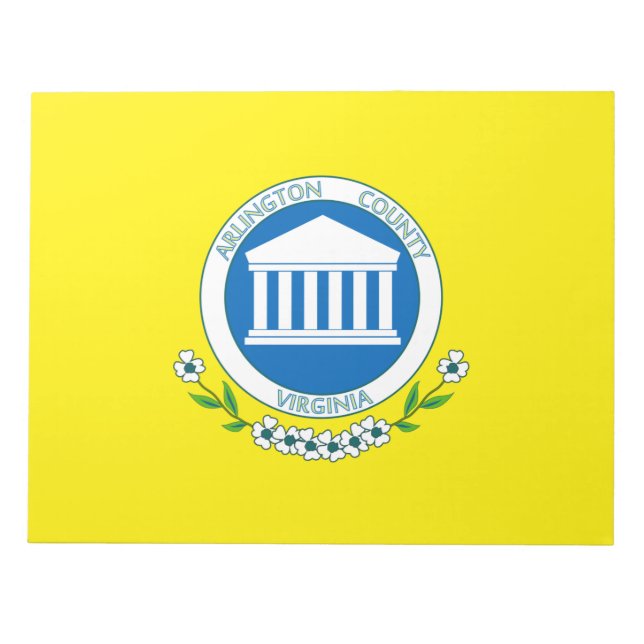 Bloc De Notas Bandera de Arlington (Virginia) (Frente)
