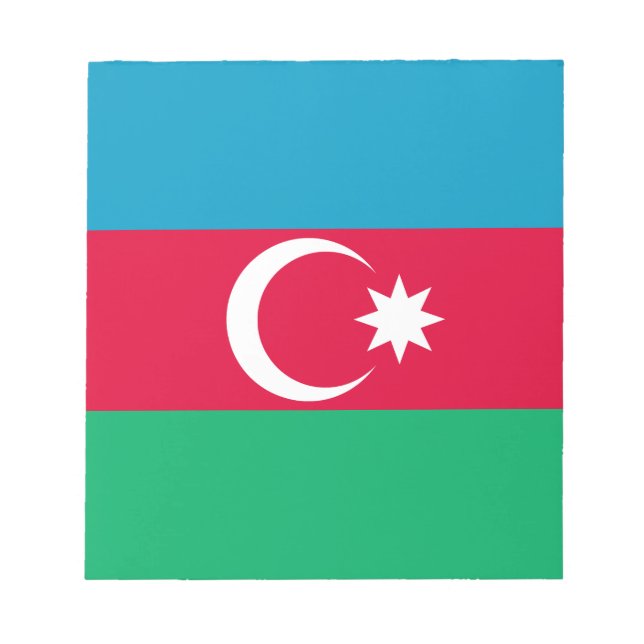 Bloc De Notas Bandera de Azerbaiyán Patriótica (Frente)
