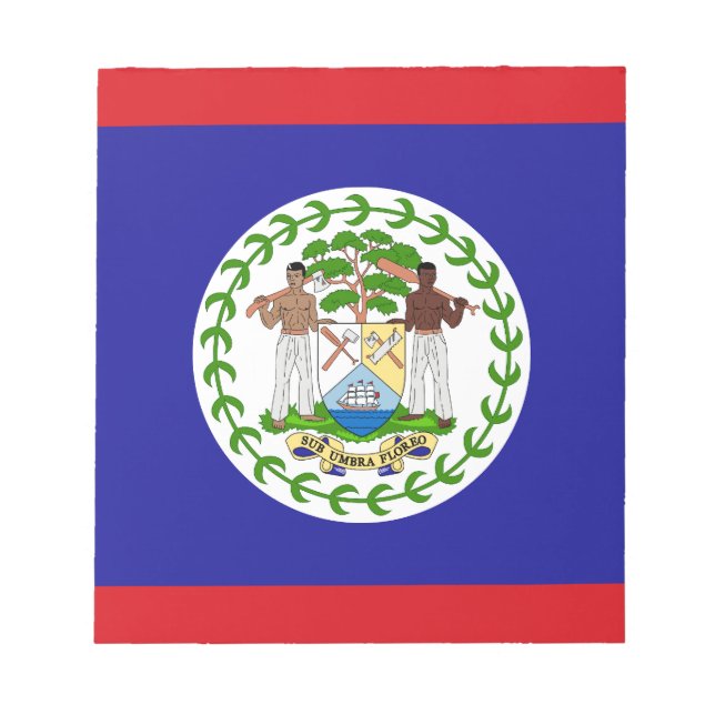 Bloc De Notas Bandera de Belice (Frente)
