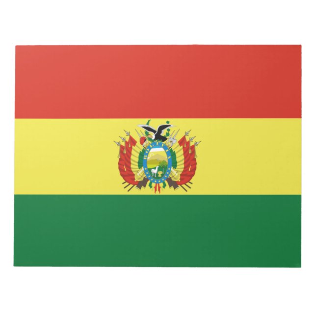 Bloc De Notas Bandera de Bolivia (Frente)