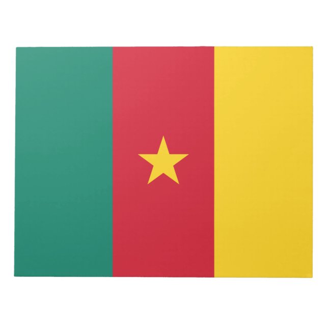 Bloc De Notas Bandera de Camerún (Frente)