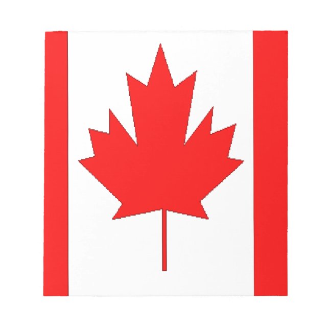 Bloc De Notas Bandera de Canadá (Frente)
